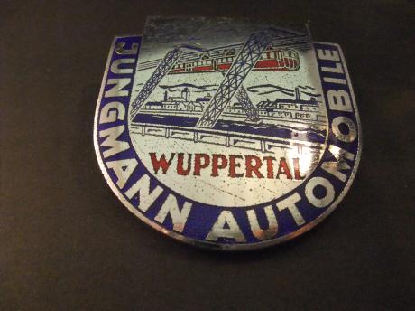 Jungmann automobile Wuppertal zeer groot emaille embleem